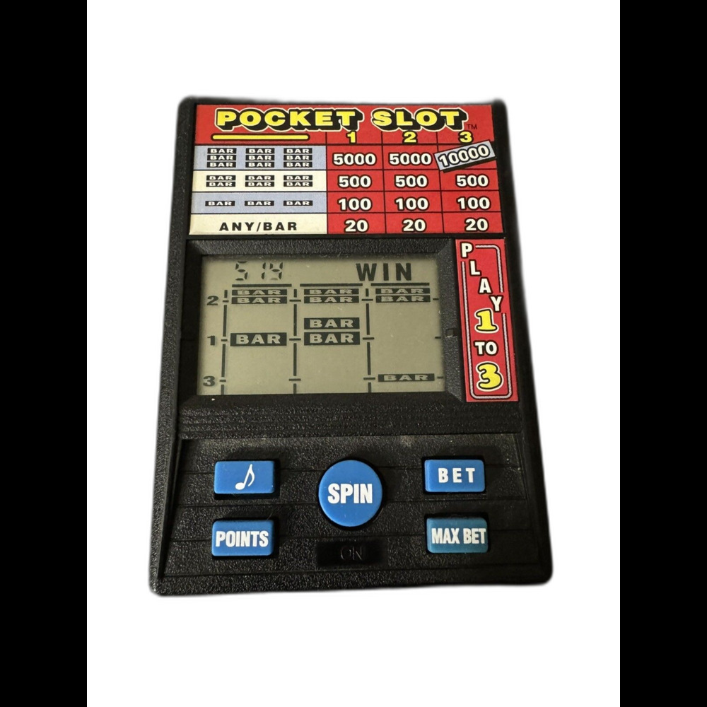 Vintage Pocket Slot Handheld Video Poker Slot Game Tested Works Great!
